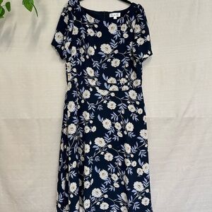 Harper Rose Blue and White Maxi Floral Dress